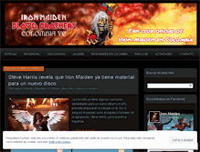 Tablet Screenshot of ironmaidencolombiafc.org